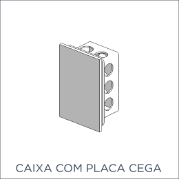 Caixa com placa cega