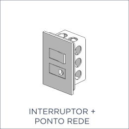 Interruptor + Ponto Rede