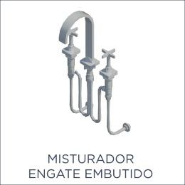 Misturador Engate Embutido